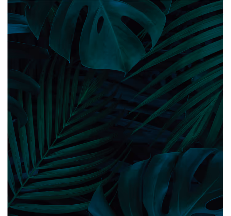 Lush greenery pattern coasters - TenStickers