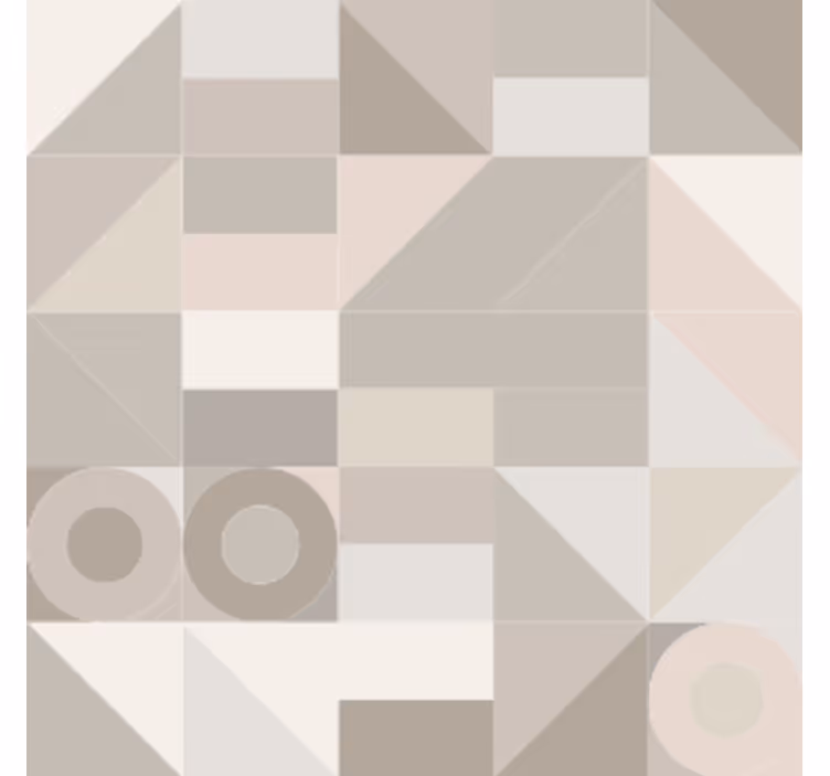 Geometric neutral patterns coasters - TenStickers