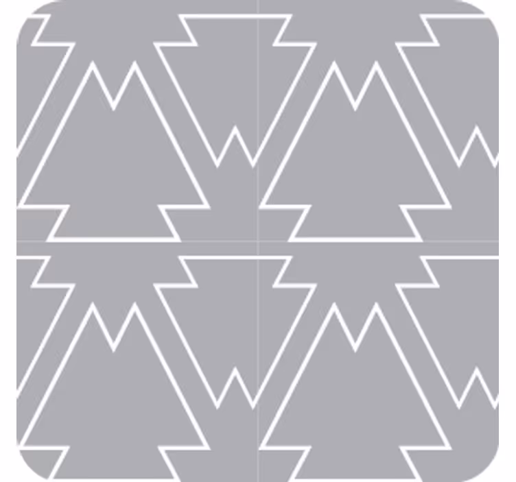 Coasters with angular tree design - TenStickers