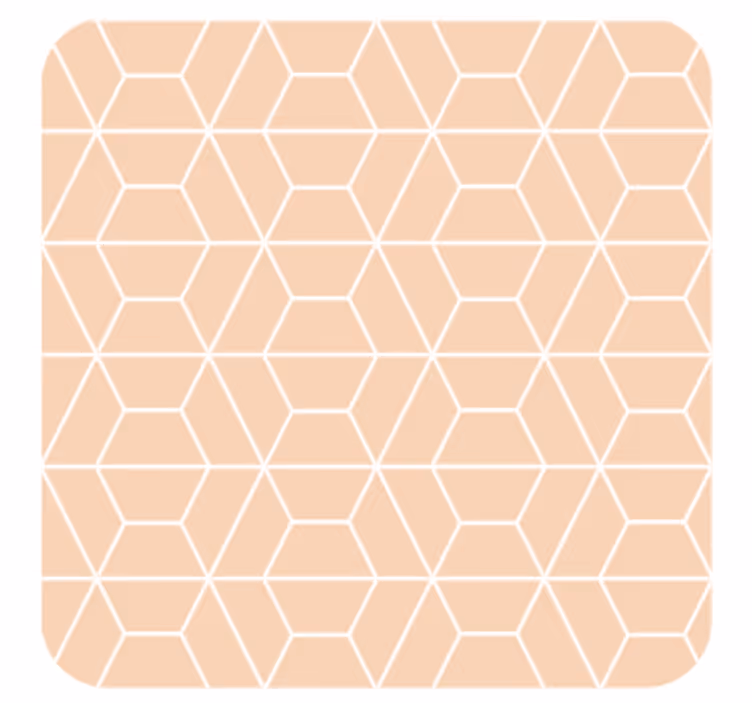 Coasters geometric hexagonal arrangement coasters - TenStickers