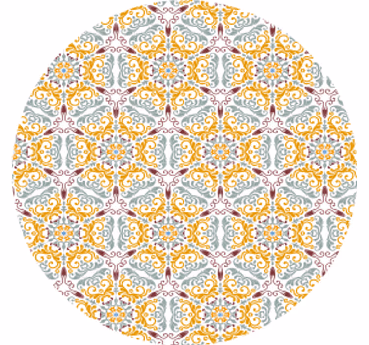 Coasters intricate flower design - TenStickers
