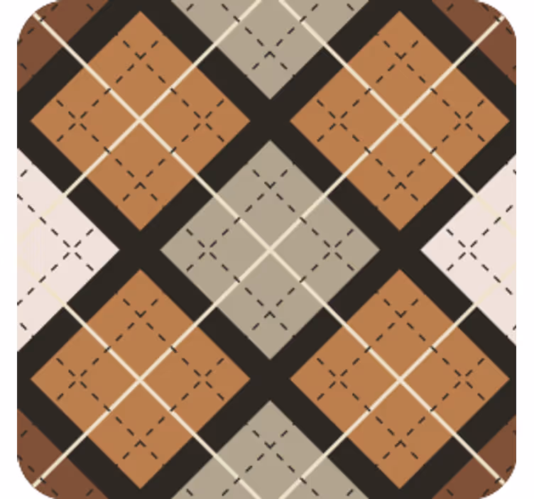 Coasters with geometric pattern squares - TenStickers