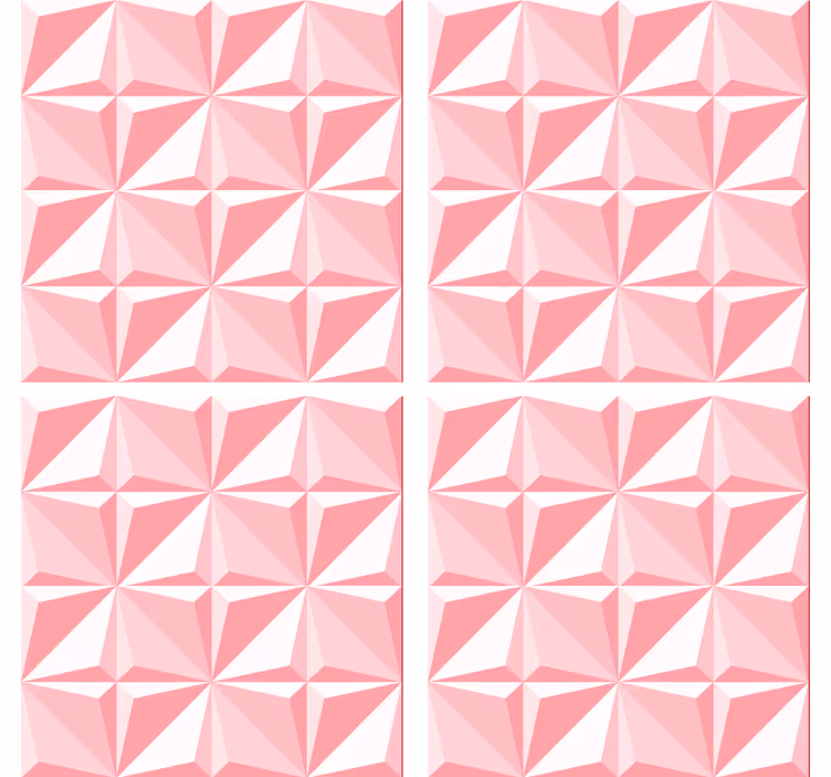 Textured geometric motif coasters - TenStickers