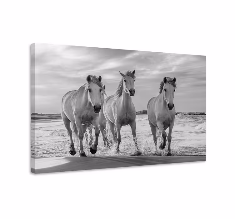 Horse wall art horses galloping - TenStickers