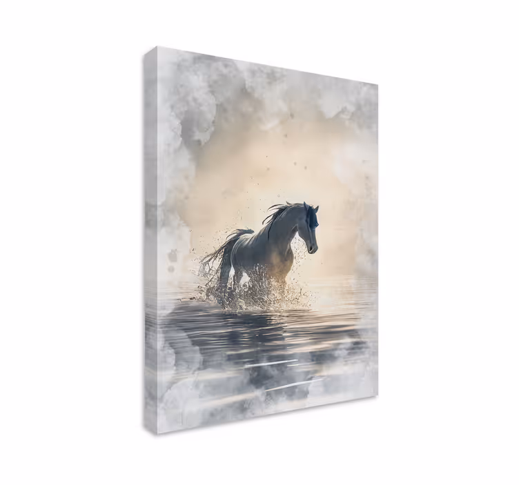 Horse wall art featuring untamed stallions - TenStickers