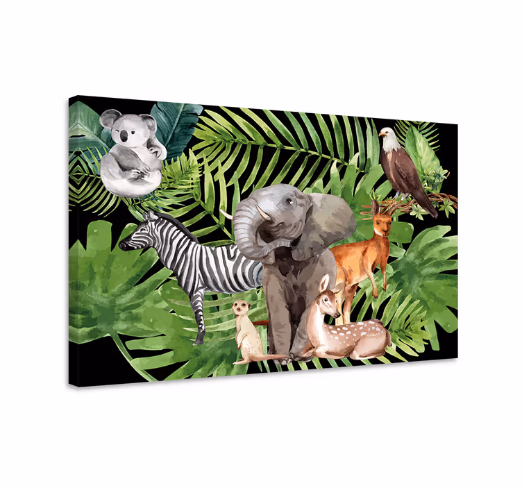 Elephant wallart in the animal kingdom - TenStickers