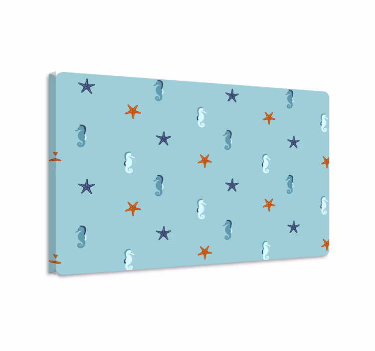 Fish canvas marine style laptop - TenStickers