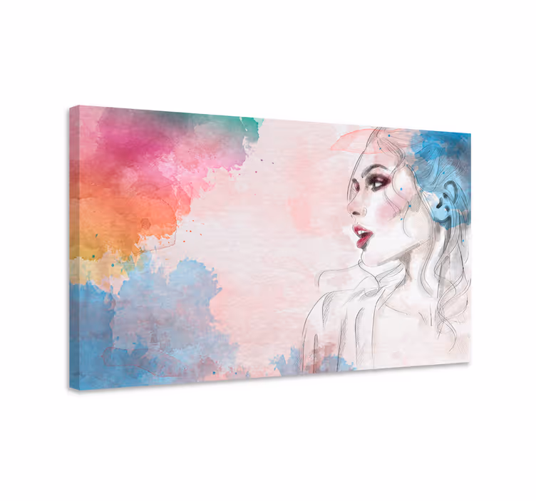 Woman figure canvas art prints - TenStickers