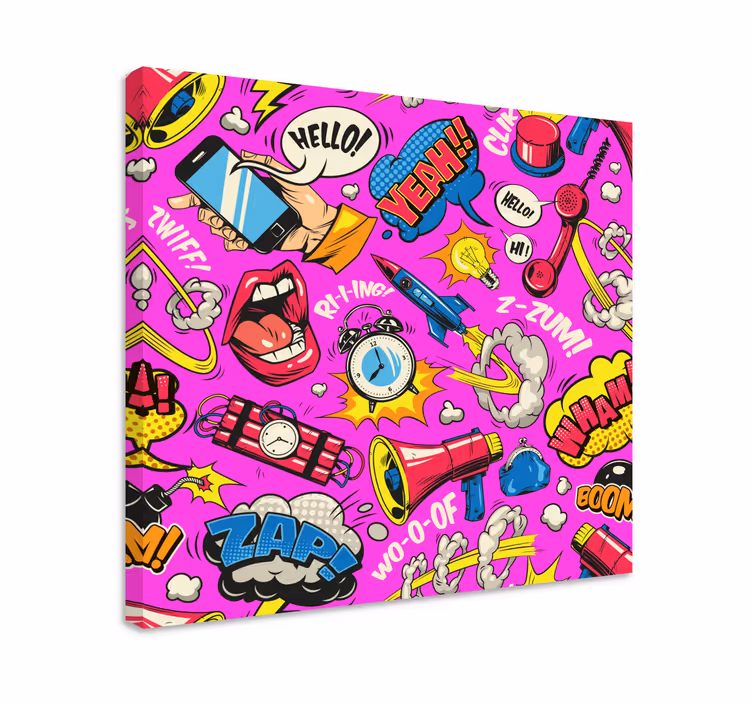 Bright Cartoon canvas art prints - TenStickers