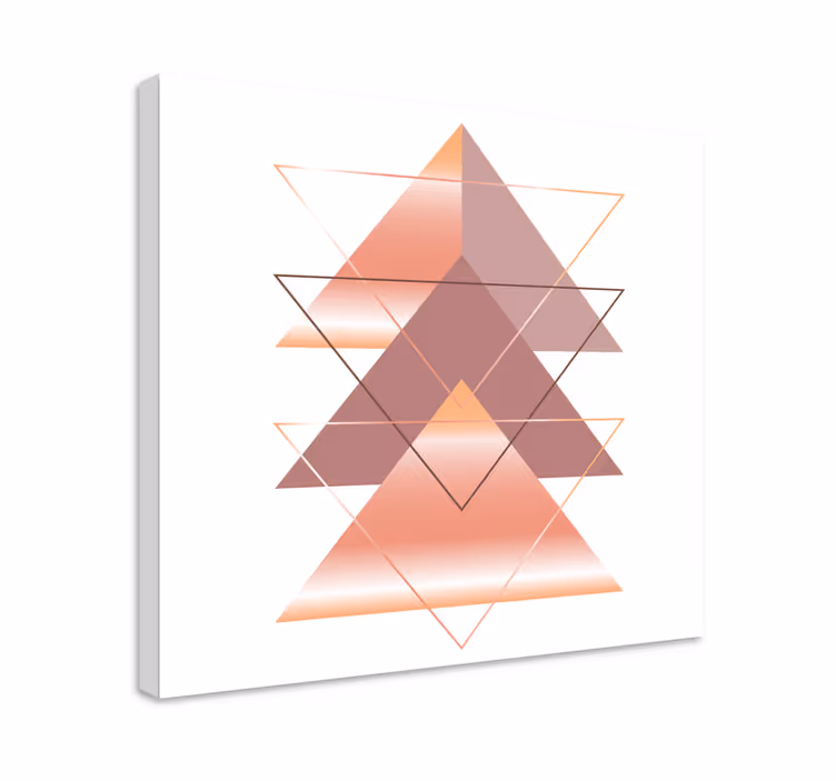 Geometric Triangle Fusion geometric canvas - TenStickers