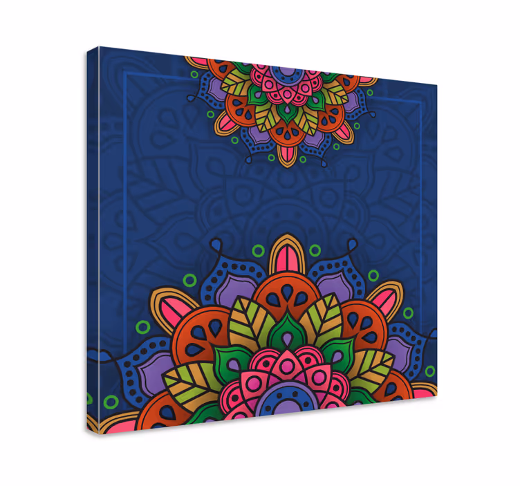 Colourful mandala canvas wall art - TenStickers