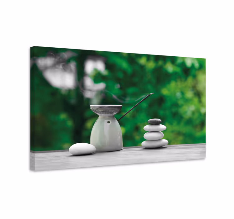 Zen bathroom canvas print - TenStickers