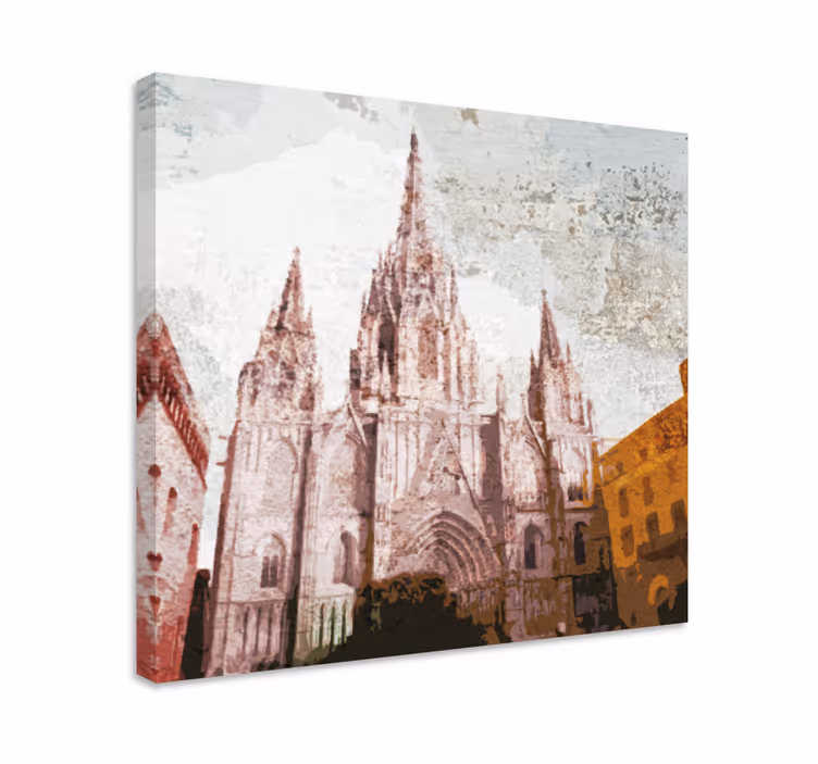 Cityscape wall art inspired by stunning cathedral design - TenStickers