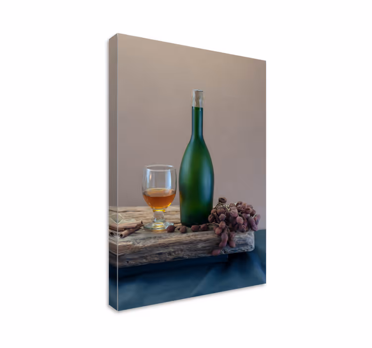 Restaurant canvas elegant drink arrangement - TenStickers