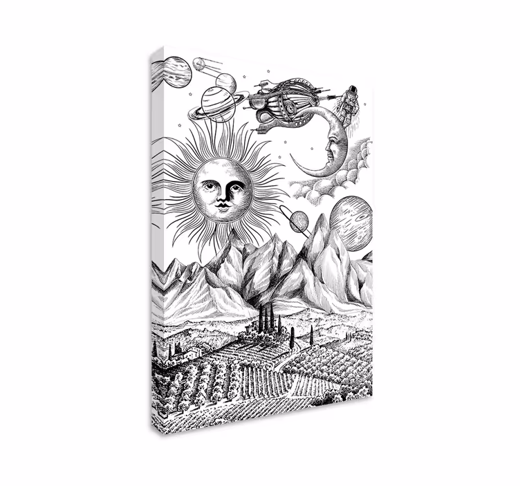 Great universe collage canvas art prints - TenStickers