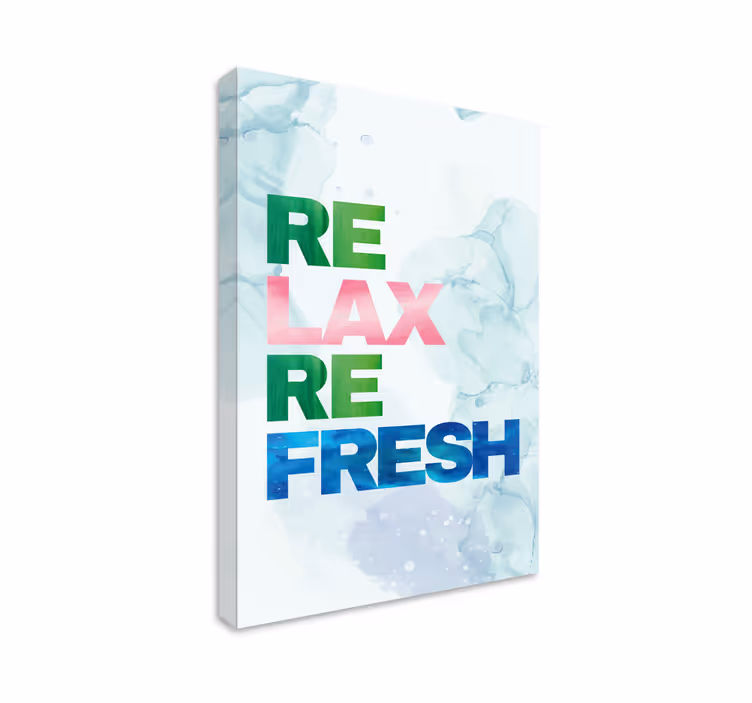 Quote canvas for calm renewal motivation - TenStickers