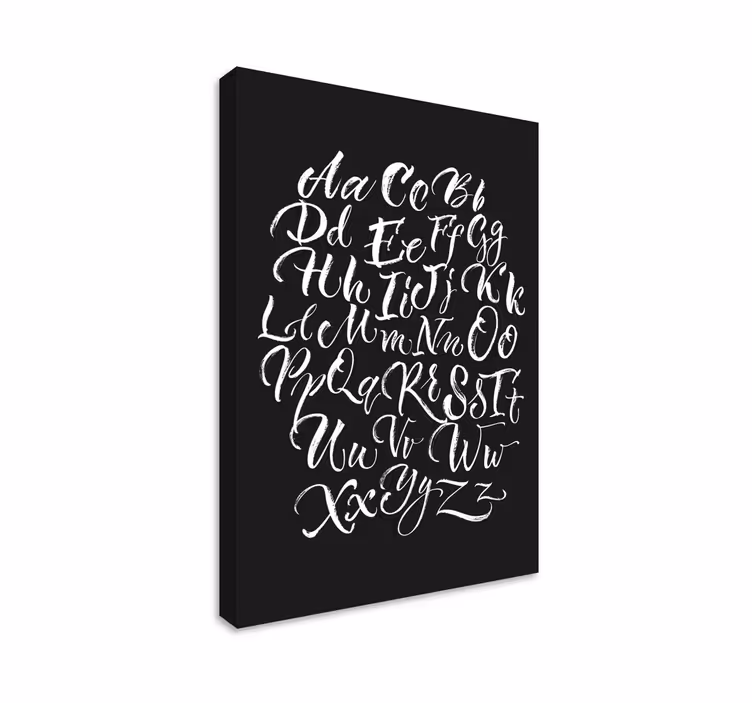 Old style alphabet Alphabet canvas prints - TenStickers