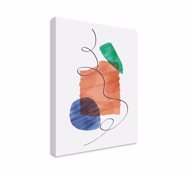 Modern canvas art abstract composition design - TenStickers
