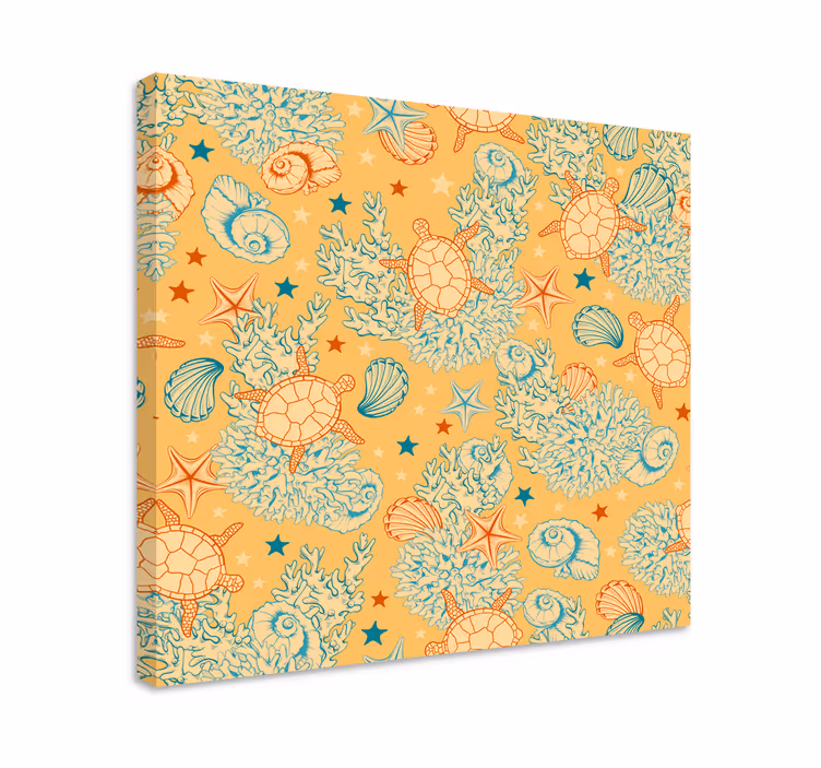 Undersea life soft clouds canvas prints - TenStickers