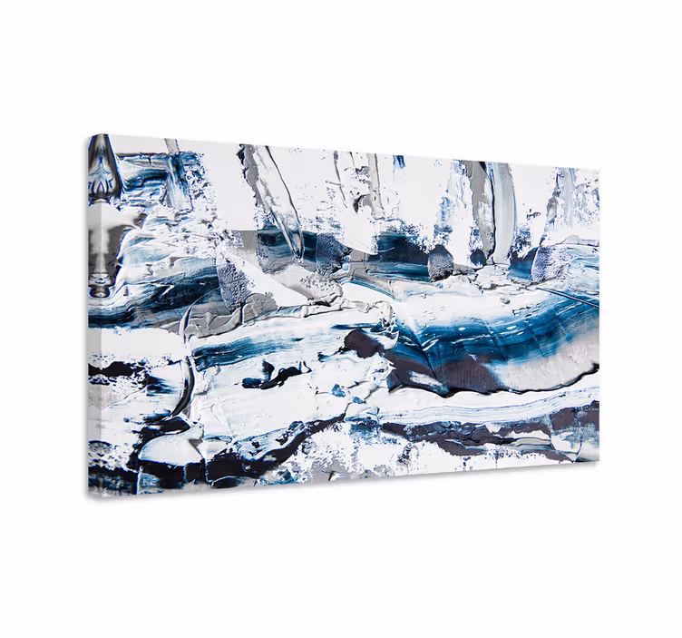 Abstract snowy forest Office wall prints - TenStickers