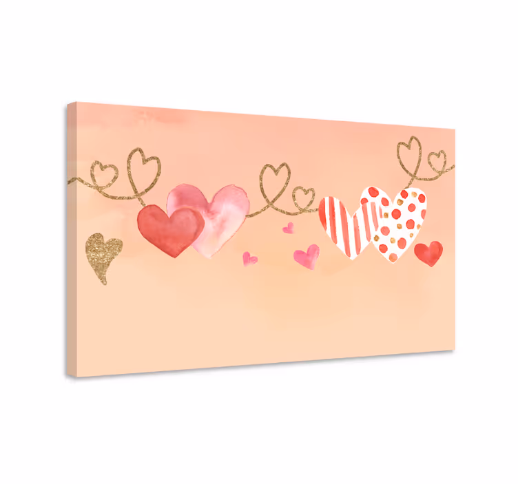 Flowers canvas heartfelt bonds connection - TenStickers