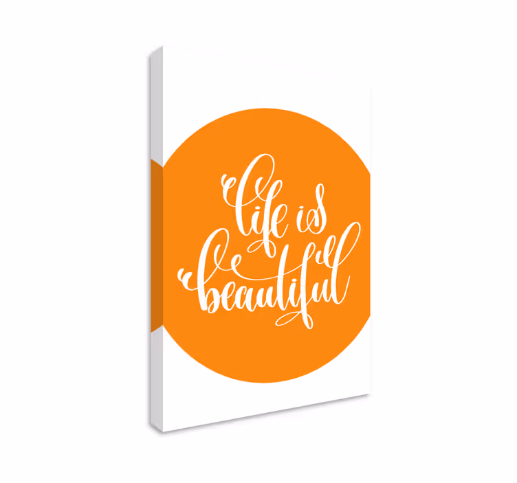 Quote canvas of uplifting life affirmation - TenStickers