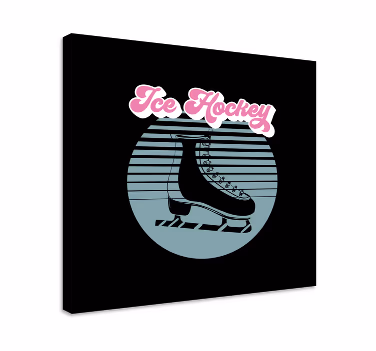 Ice hockey skates teen canvas prints - TenStickers