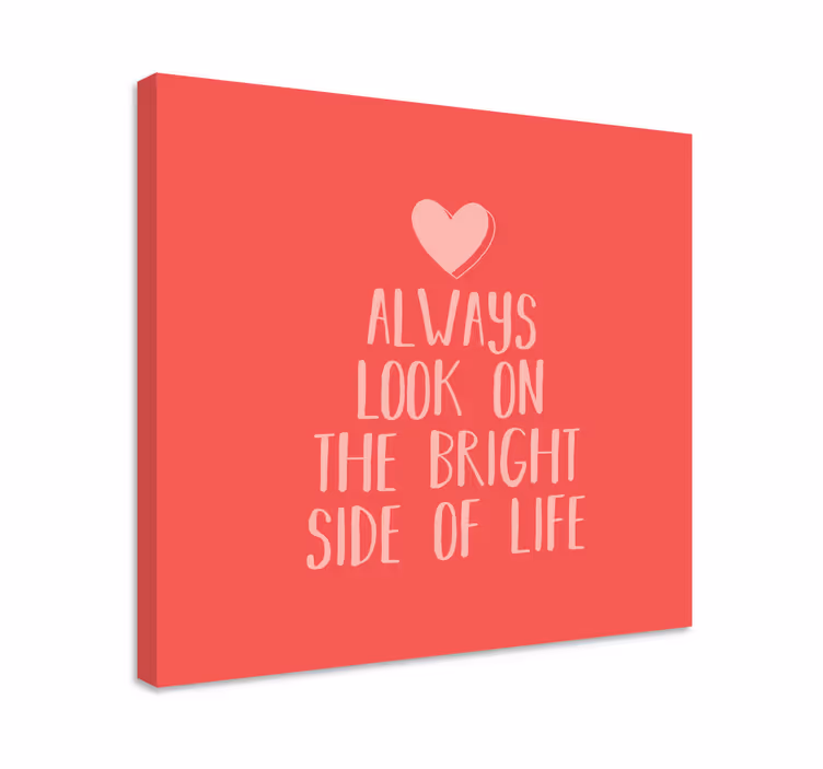 Positive outlook quote canvas - TenStickers