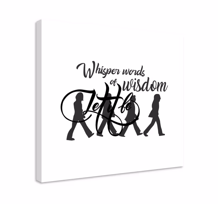 Let it Be Song Lyrics Music canvas art - TenStickers