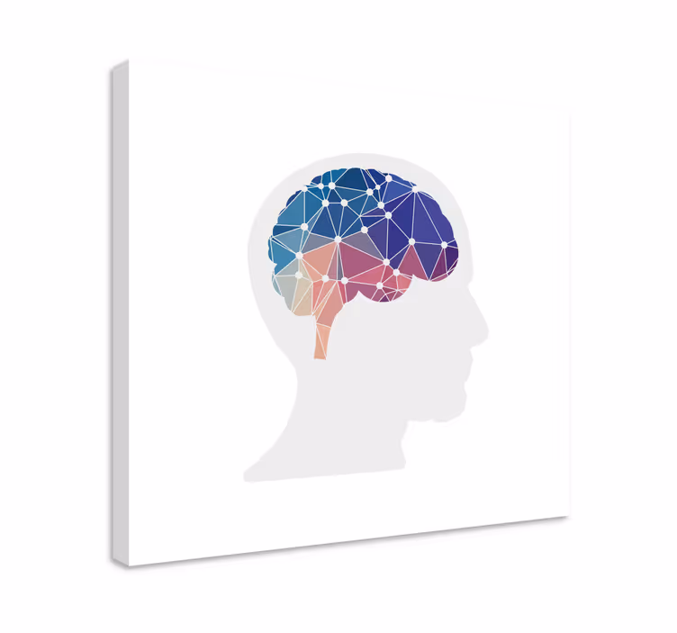 Quote canvas brain connectivity - TenStickers
