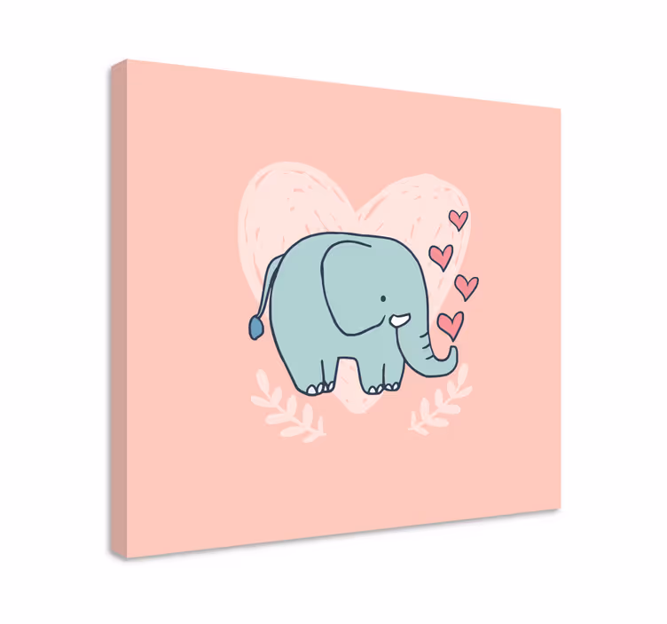 Elephant wallart adorable elephant affection - TenStickers