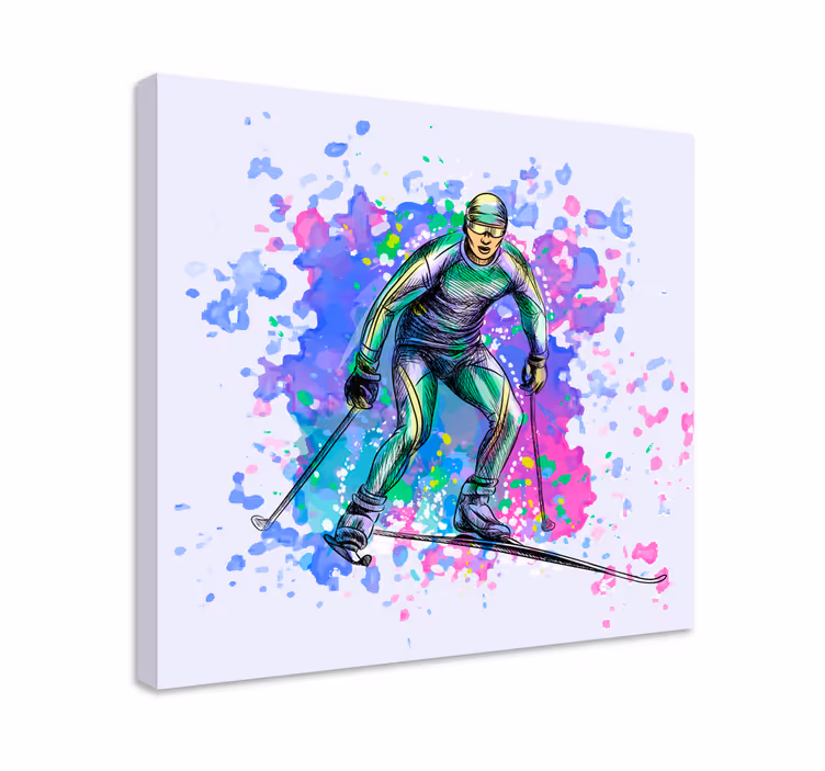 Cool Skiing  canvas art prints - TenStickers