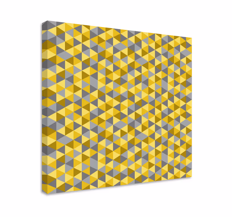 Geometric canvas geometric triangle set - TenStickers