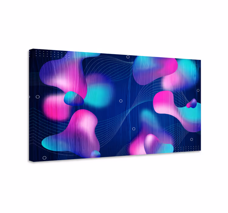Modern fluid art gradients canvas art prints - TenStickers