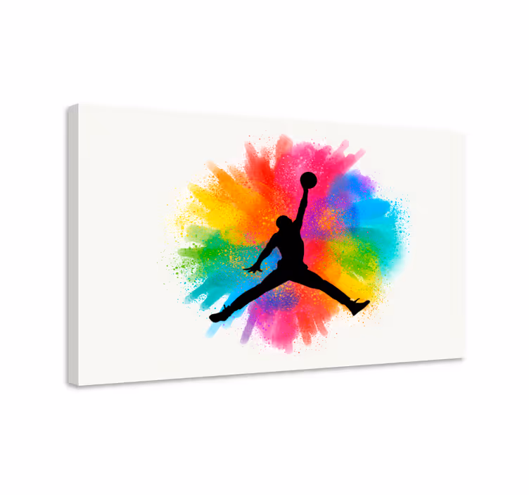 Sports canvas art energetic basketball player - TenStickers