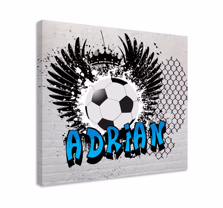 Sports canvas art soccer inspired design - TenStickers