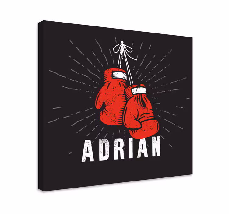 Sports canvas art boxing gloves showcase - TenStickers