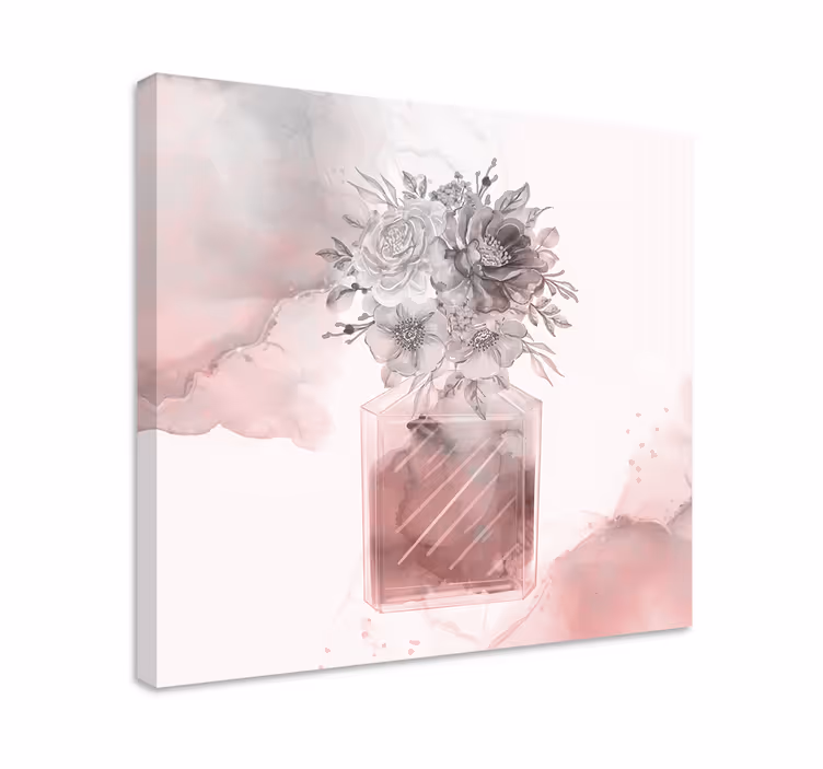 Flowers canvas floral arrangement jar - TenStickers