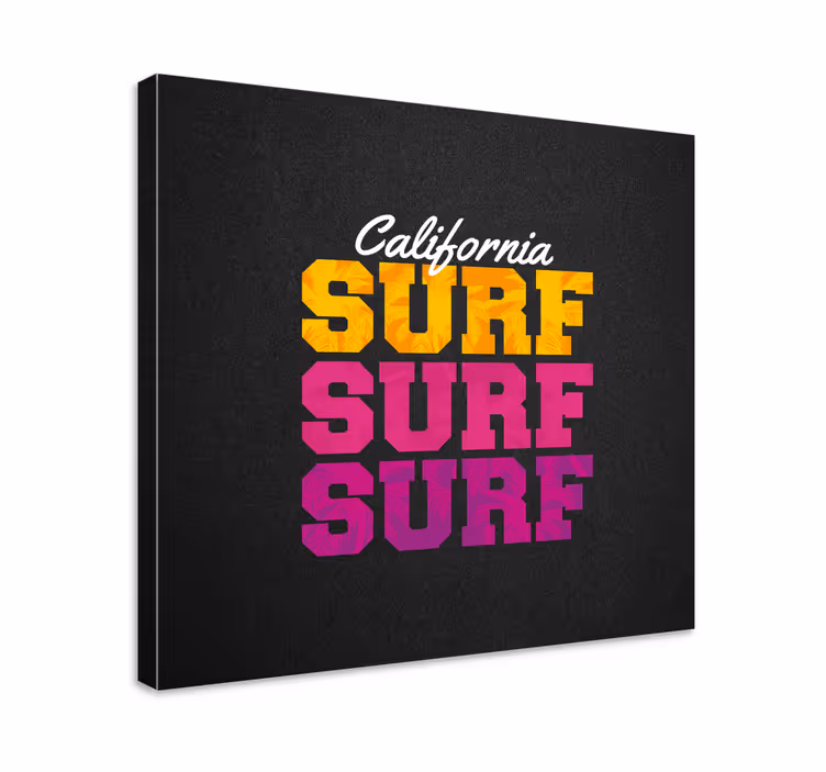 Sports canvas art california surf style - TenStickers