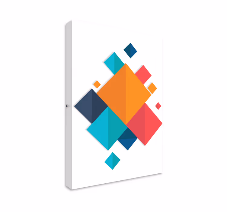 Colorful squares Office wall prints - TenStickers