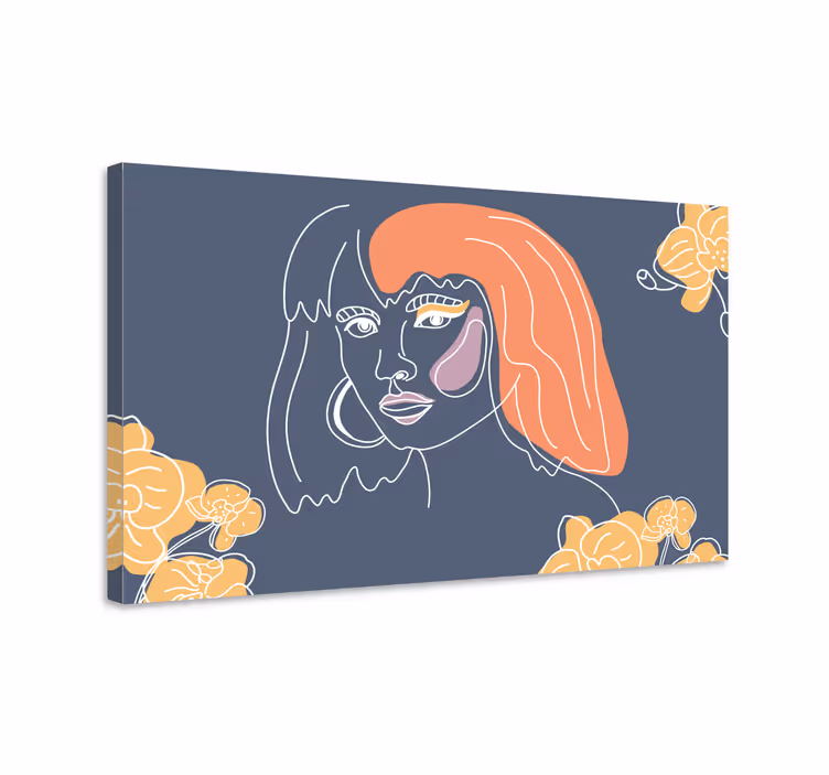 People canvas of conceptual botanical art - TenStickers