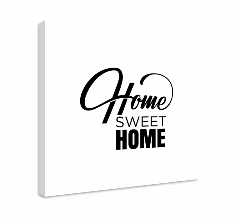 Comfortable home quote canvas - TenStickers