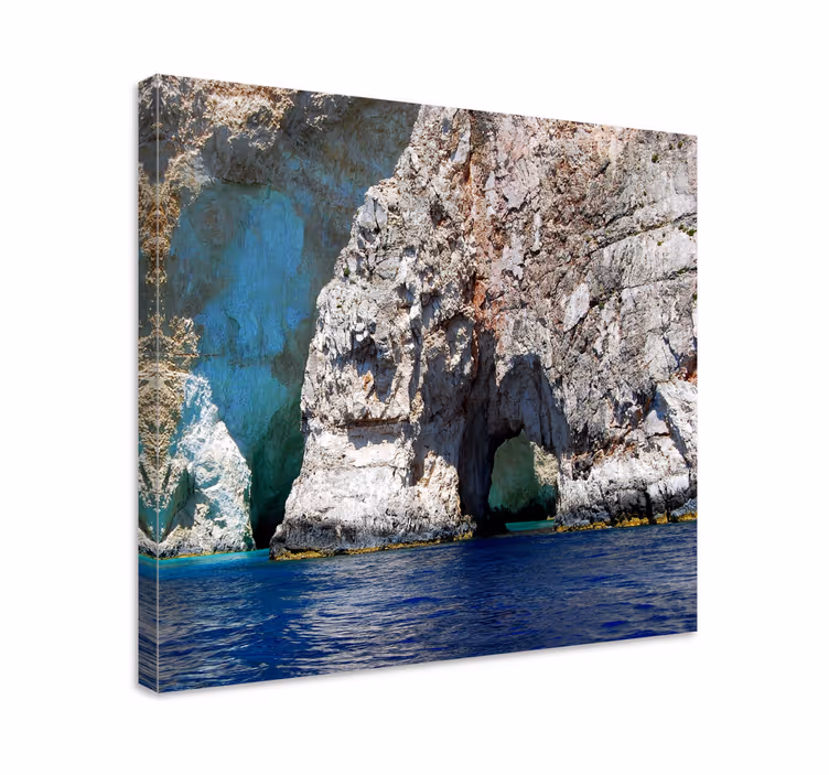 Coastal rock formation landscape canvas - TenStickers
