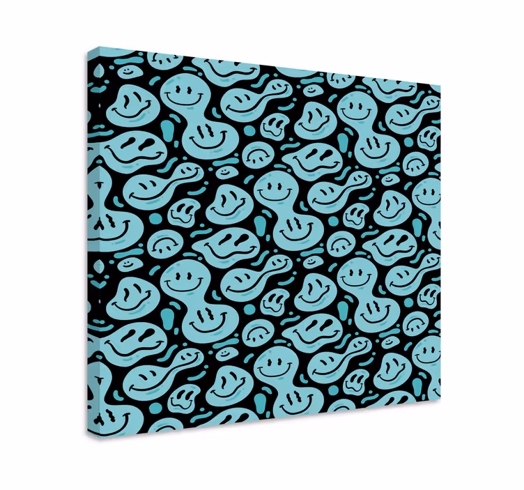 Quote canvas cheerful smile designs - TenStickers