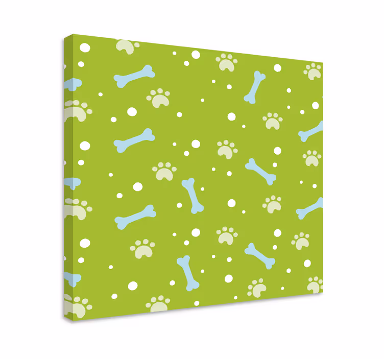 Dog wall art paw print design - TenStickers