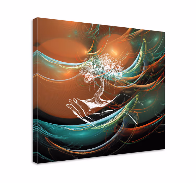 Four seasons elegant tree 3D canvas prints - TenStickers
