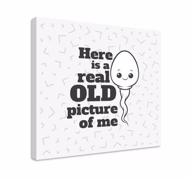 My old first picture fun design quote canvas - TenStickers