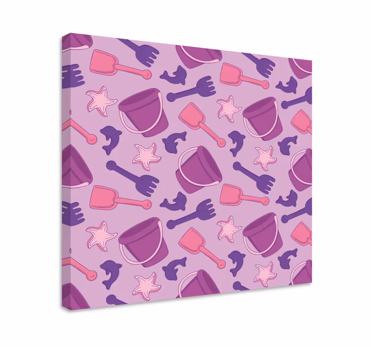 Nursery canvas beach toys design - TenStickers