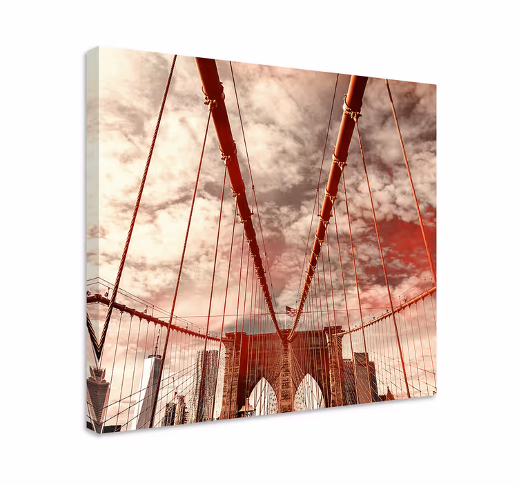 Iconic Bridge Structure cityscape wall art - TenStickers