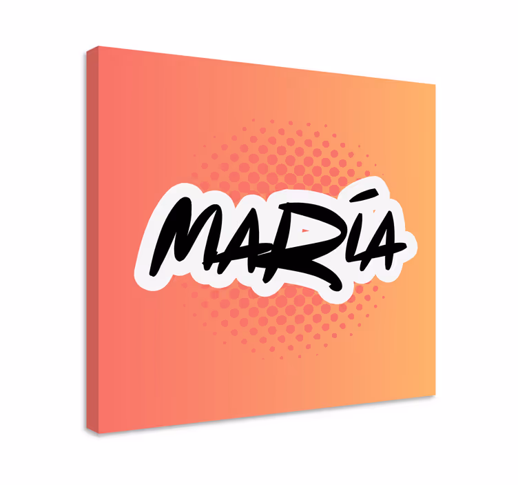 Personalized Name Art abc canvas wall art - TenStickers